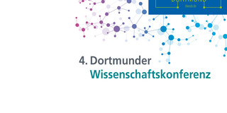 Logo aus bunten vernetzten Punkten, darunter steht 4. Dortmunder Wissenschaftskonferenz